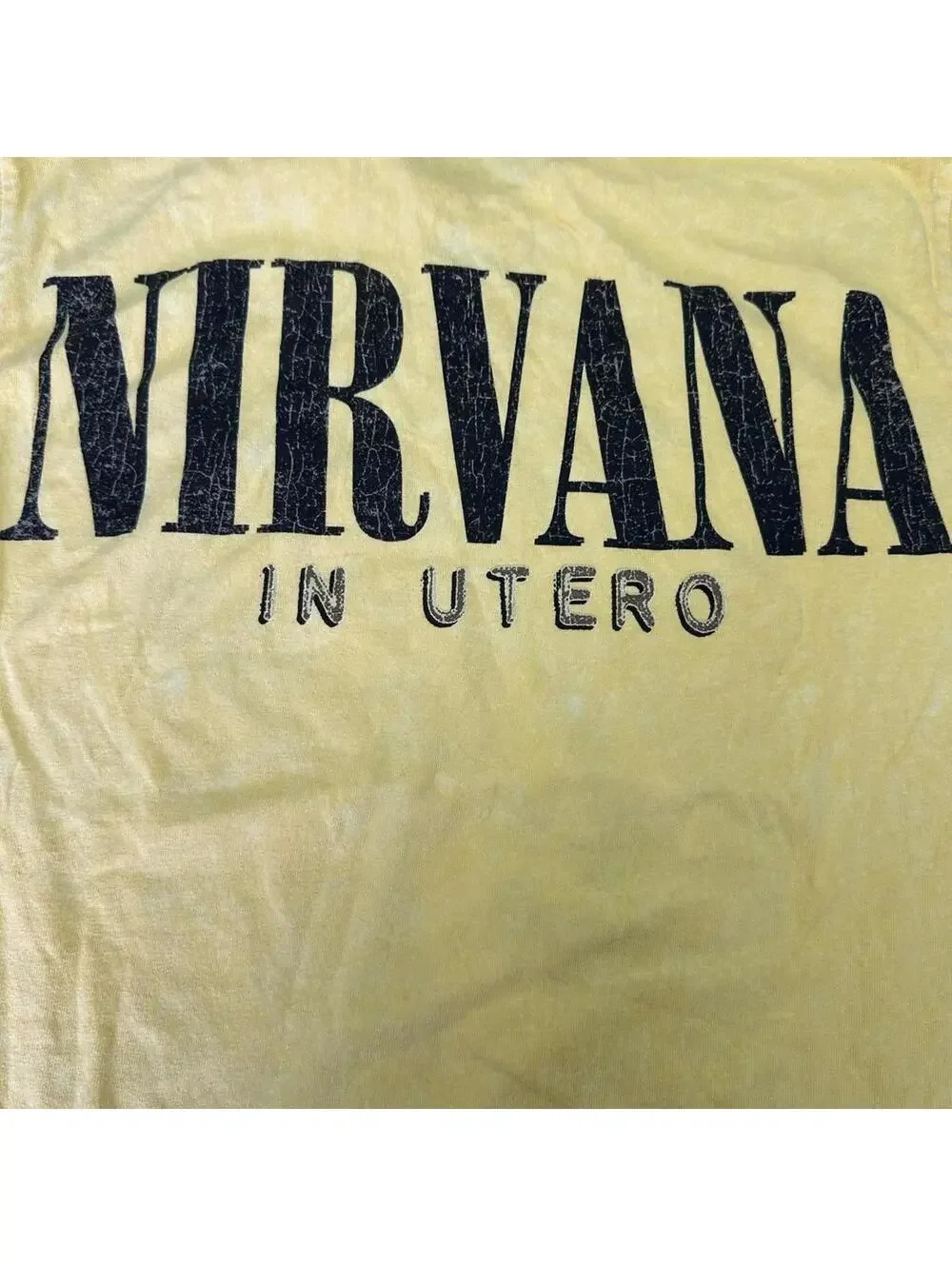 NIRVANA In Utero Yellow Angel Tee - Small